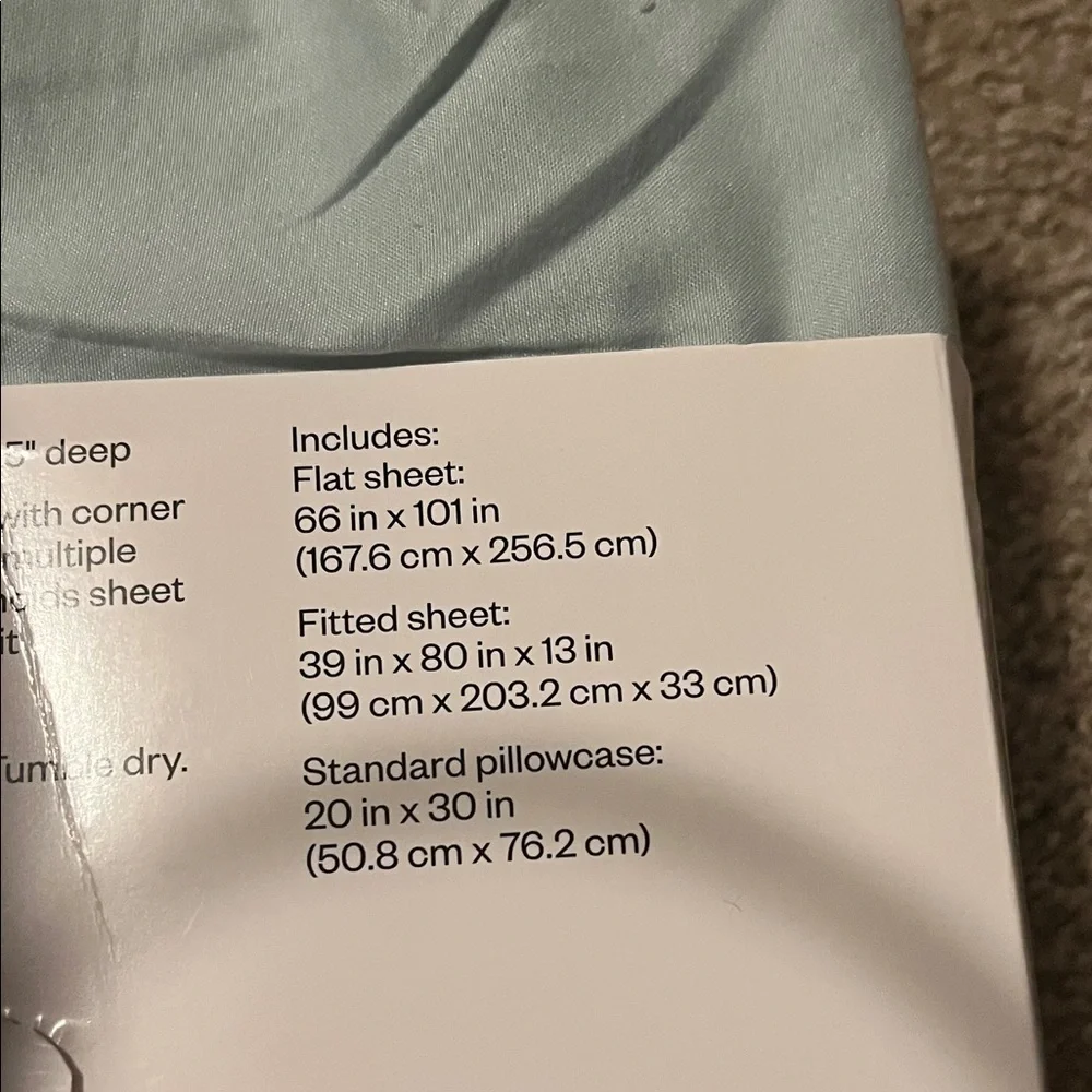 Room Essentials Microfiber Sheet Set in Light Blue